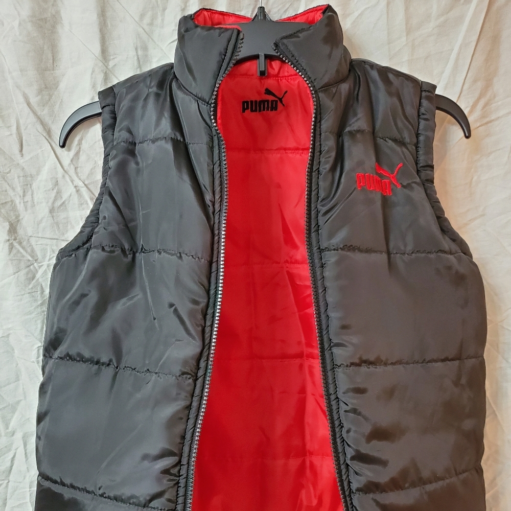 PUMA BOYS REVERSIBLE PUFFER VEST